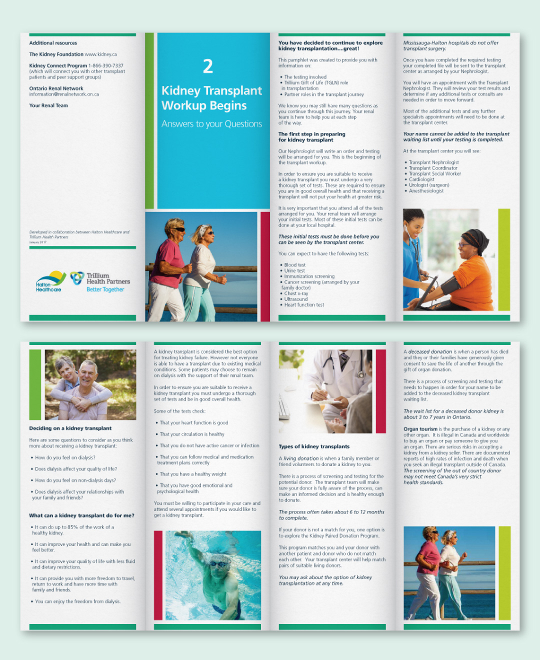 Kidney Transplant Workup brochure