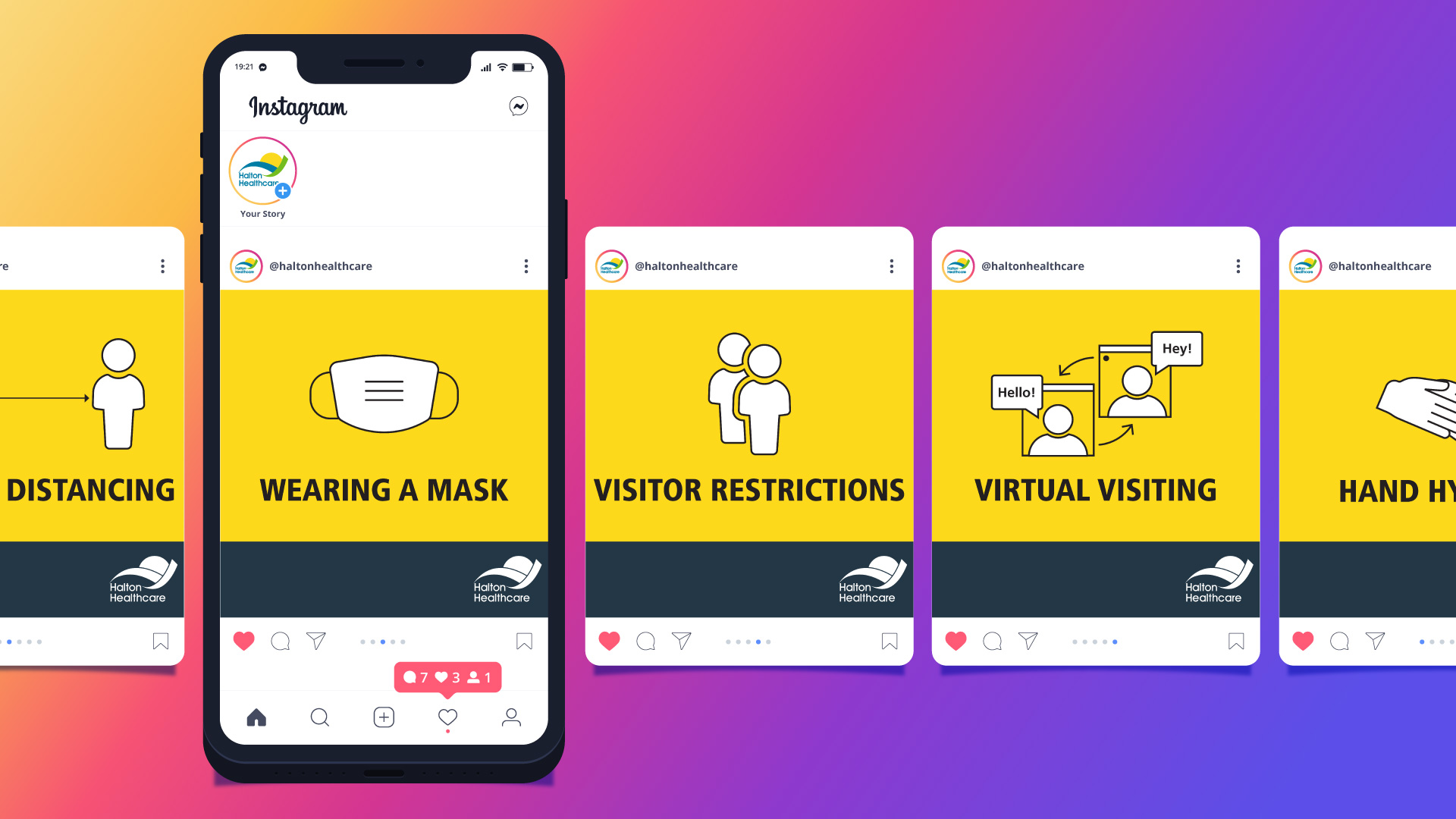 Covid-19 Instagram posts