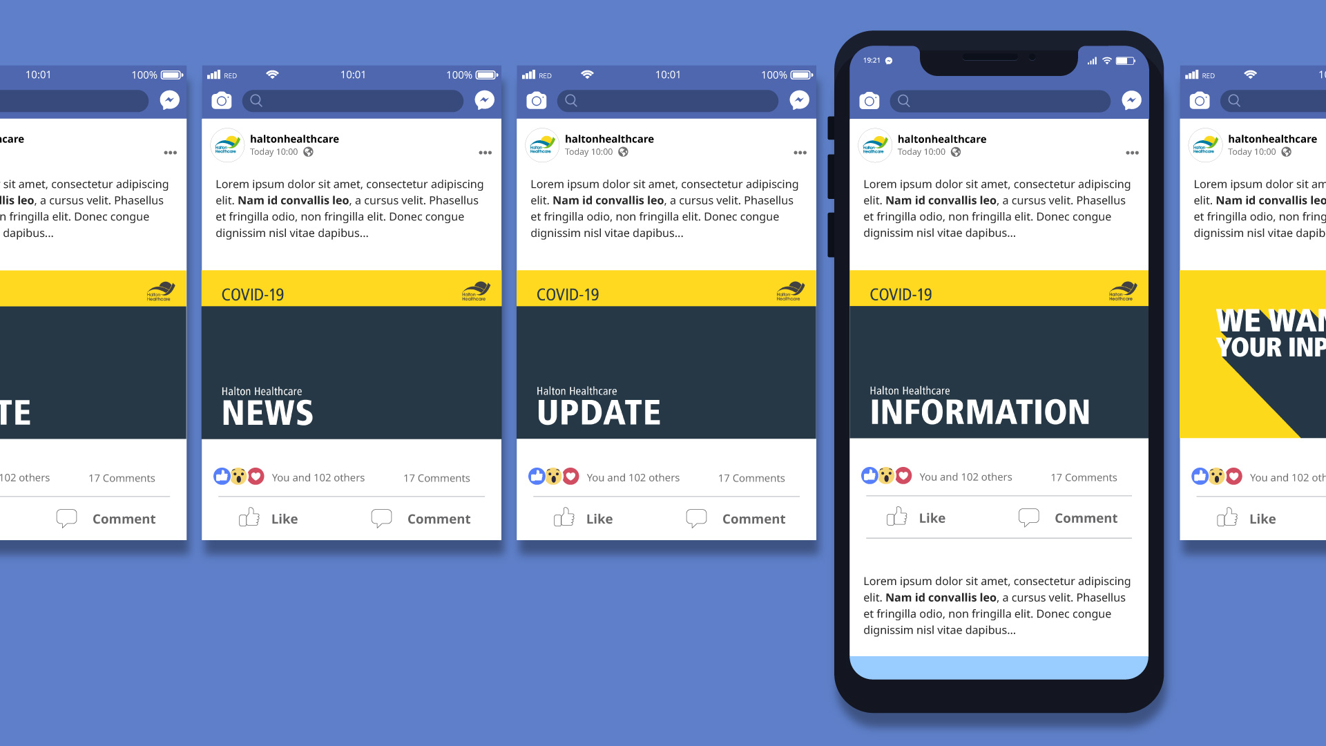 Facebook Covid-19 posts